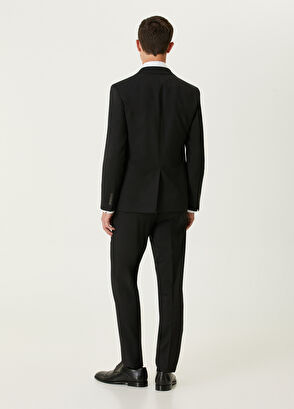 Beymen Club Drop 6 Siyah Klasik İnce Yün Takım Elbise - 5