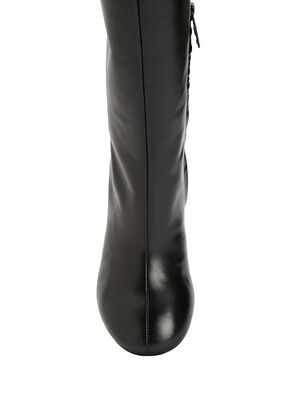 Siyah Kadın Deri Çizme - Görsel 6