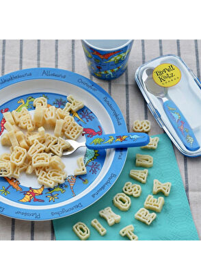 Tyrrell Katz Dino Melamin Çocuk Mama Tabağı ve Mama Kasesi Seti - 4