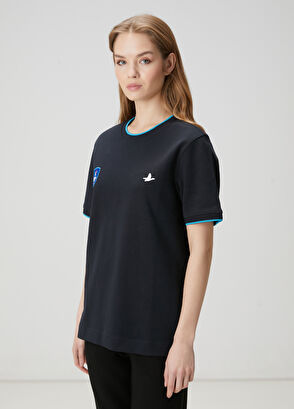 Beymen Club x Anadolu Efes Navy Blue Pique T-Shirt - 5