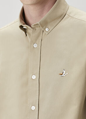 Beymen Club Comfort Fit Deve Tüyü Gabardin Doku Gömlek - 4