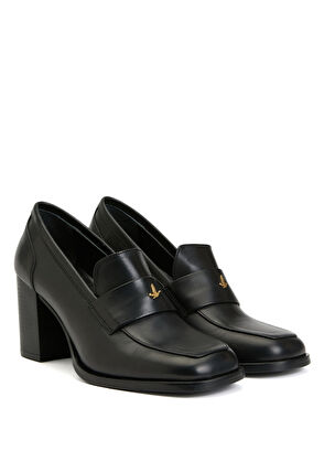 Beymen Club Siyah Deri Topuklu Ayakkabı - 7