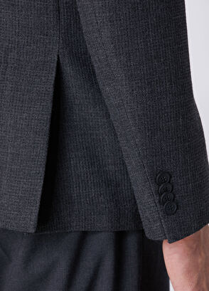 Beymen Club Anthracite Dobby Wool Blazer - 7