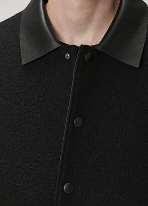 Beymen Club Siyah Garni Detaylı Deri Mont - 6