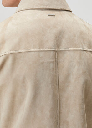 Beymen Club Beige Leather Jacket - 8