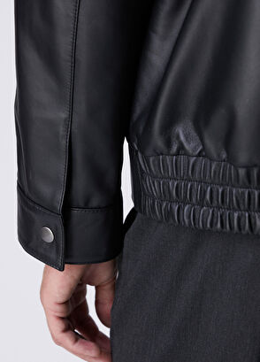 Beymen Club Black Leather Jacket - 8