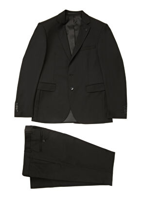 Beymen Club Drop 6 Siyah Klasik İnce Yün Takım Elbise - 12