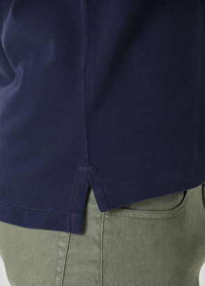 Polo Ralph Lauren Lacivert Polo Yaka T-shirt - 6