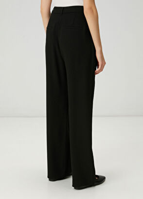 Beymen Club Black crepe palazzo pants - 4