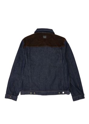 Beymen Club Lacivert Süet Robalı Denim Ceket - 7
