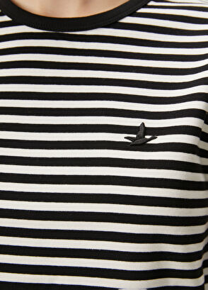 Beymen Club Siyah Beyaz Çizgili T-shirt - 6