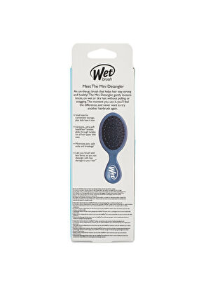 Wet Brush Mini Detangler Mavi Dolaşık Açıcı Saç Fırçası - 6