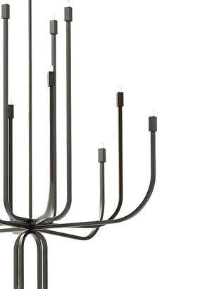 Waxy Design Studio Candle Koyu Metalik Gri Led Avize - 5