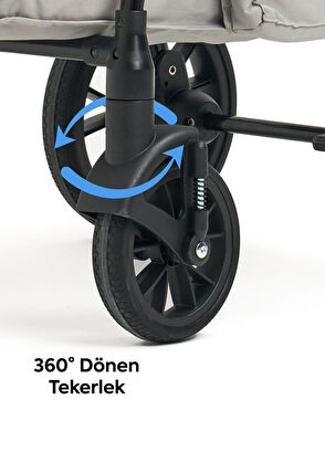 Zampa Aron Gri Kedi ve Köpek Arabası - 5