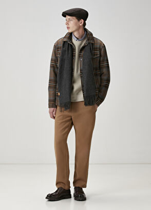 Beymen Club Koyu Bej Waffle Dokulu Oversize Sweatshirt - 3