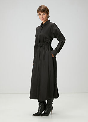 Beymen Club Siyah Midi Elbise - 3