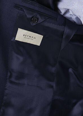 Drop 7 Lacivert Yün Takım Elbise - Görsel 13