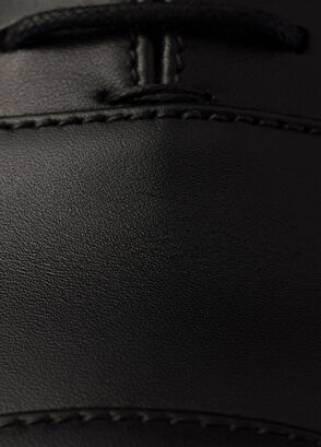 Prada Toblach Black Leather Lace-Up Men's Classic Shoes - 5