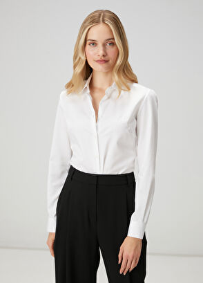 Beymen Club Slim Fit Non-Iron Off White Shirt - 4