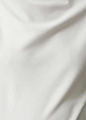 Beymen Club Kırık Beyaz Drape Detaylı T-shirt - 8