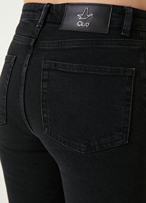 Slim Straight Fit Siyah Jean Pantolon Beymen Club Slim Straight Fit Siyah Jean Pantolon - 4