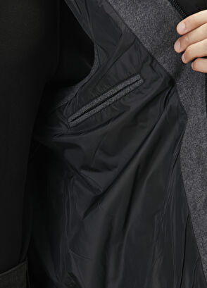 Beymen Club Antrasit Melanj Süet Garnili Yün Yelek - 8