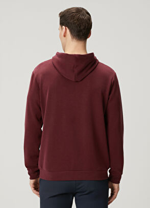 Beymen Club Burgundy Logo Hoodie - 5