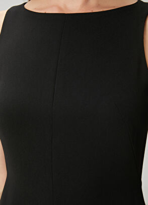 Beymen Club Black Midi Crepe Dress - 6