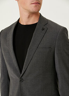 Beymen Club Anthracite Wool Jacket - 6