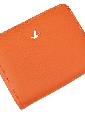 Beymen Club Turuncu Logolu Kadın Deri Cüzdan - 6