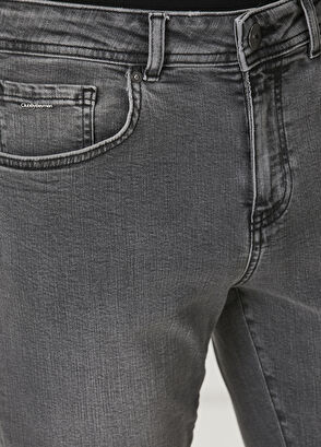 Beymen Club Slim Fit Açık Gri Jean Pantolon - 4
