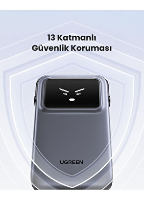Ugreen Uno Dahili Kablolu 10.000 mAh Powerbank 30W - 7