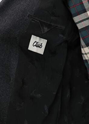 Beymen Club Antrasit Kruvaze Yün Ceket - 8