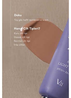 Village 11 Factory My Skin Fit SPF 50+ PA++++ #1 Light Ivory Hyaluronic Acid & Cica BB Cream 20 ml - 3