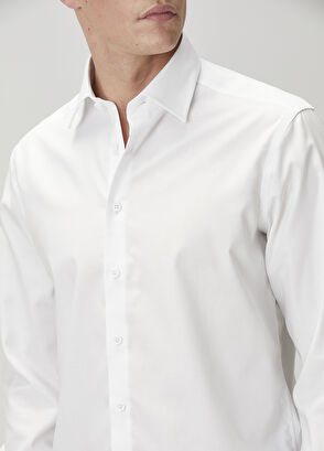 Beymen Club Comfort Fit Beyaz Non-Iron Gömlek - 7