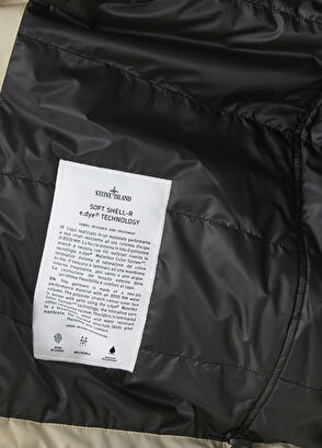 Stone Island Koyu Bej Kapüşonlu Mont - 8