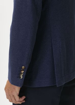 Brunello Cucinelli Dark Blue Cashmere Jacket - 6