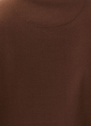Beymen Club Brown Ecru Polo Zippered T-Shirt - 6