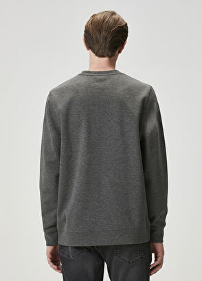 Beymen Club Gri Melanj Basic Sweatshirt - 5