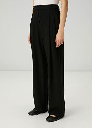 Beymen Club Black crepe palazzo pants - 3