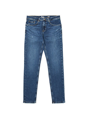 Beymen Club Navy Blue Slim Fit Distressed Jeans - 6