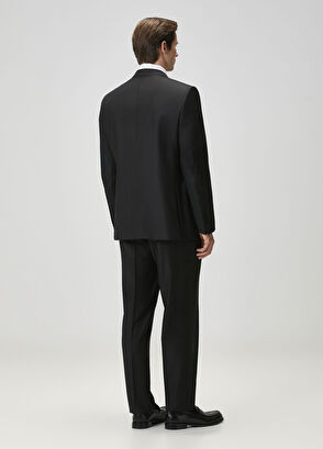 Siyah Yün Takım Elbise - Görsel 6