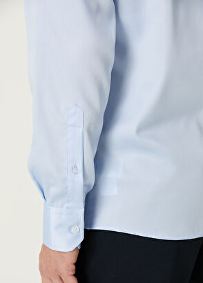 Beymen Club Comfort Fit Non Iron Mavi Gömlek - 7