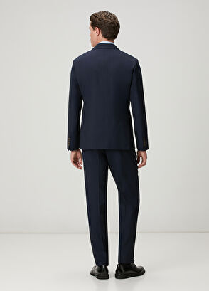 Beymen Club Navy Blue Faded Pinstripe Suit - 6