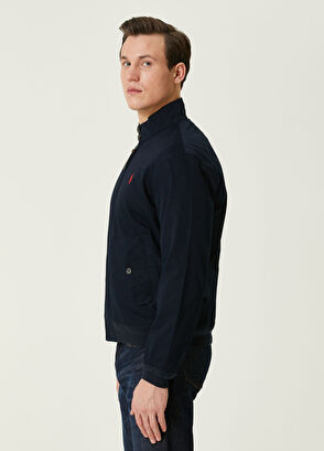 Lacivert Logo Nakışlı Mont - Görsel 4