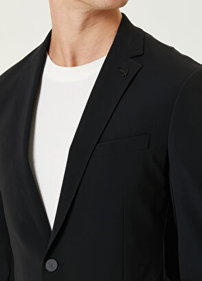 Beymen Club Slim Fit Siyah Teknik Kumaş Takım Elbise - 6