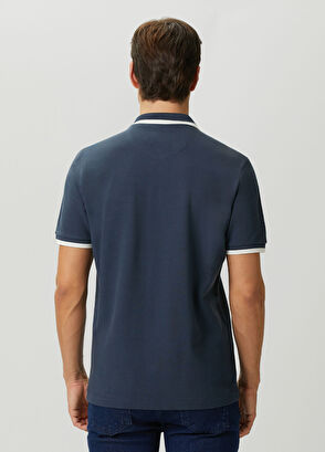 Beymen Club Navy Blue Ecru Polo T-Shirt - 4