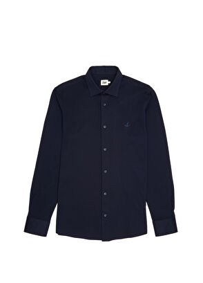 Beymen Club Navy Blue Logo Detailed Shirt - 8