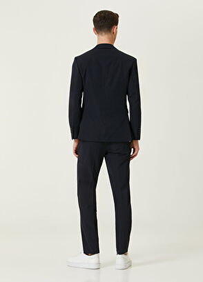 Beymen Club Drop 6 Slim Fit Lacivert Gofreli Takım Elbise - 5