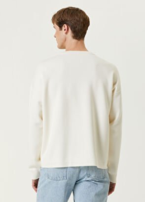 Loewe Beyaz Logo Jakarlı Kazak - 4